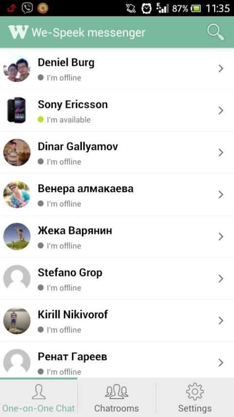 We-Speek messenger screenshot 3