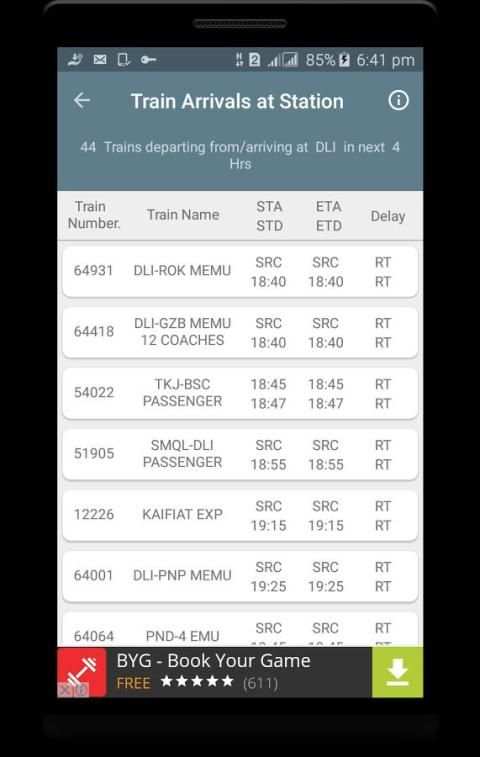 Live! Train Status 4 تصوير الشاشة