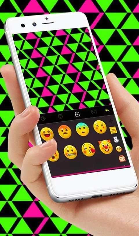 Fluorescent Flashy Neon Keyboard Theme screenshot 3