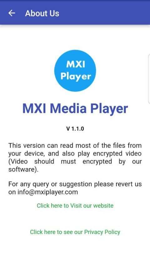 MXI Player screenshot 1