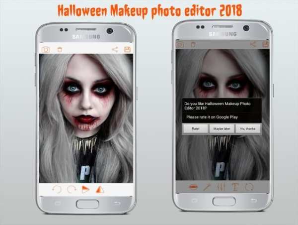 Halloween Makeup Photo Editor 2018 1 تصوير الشاشة