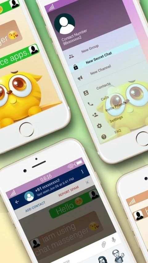 Chat Messenger 2017 screenshot 1