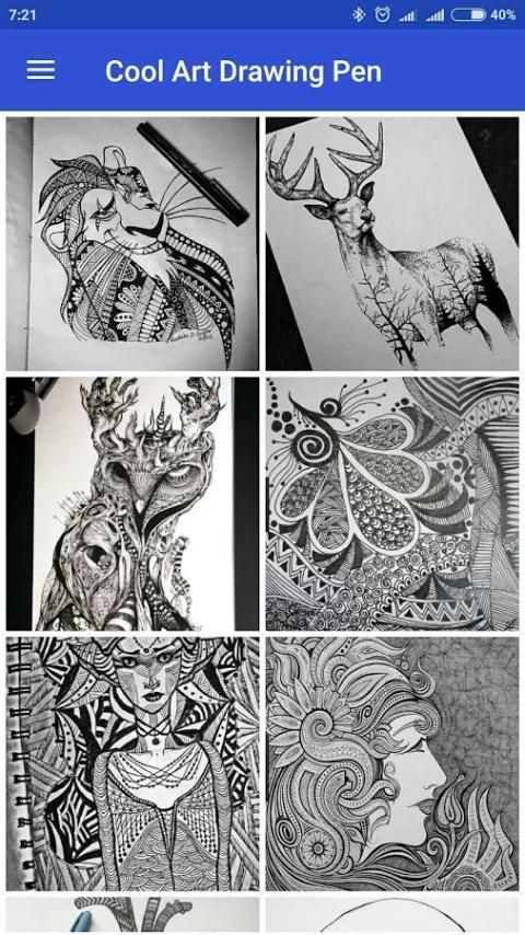 Cool Art Drawing Pens 6 تصوير الشاشة