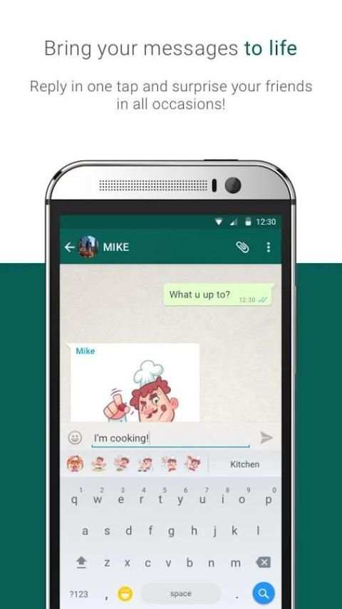 StickerPicker Keyboard screenshot 2