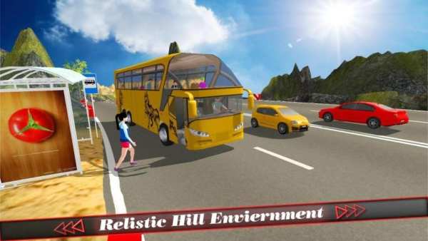 Hill Coach Bus Simulator : Winter Tour Mad Drive screenshot 4