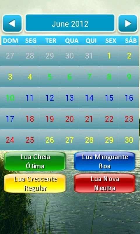 Calendário para pesca screenshot 2