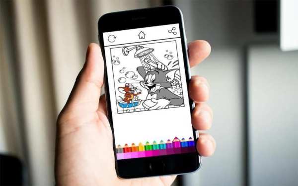 Coloring Tom And Mouse 8 تصوير الشاشة