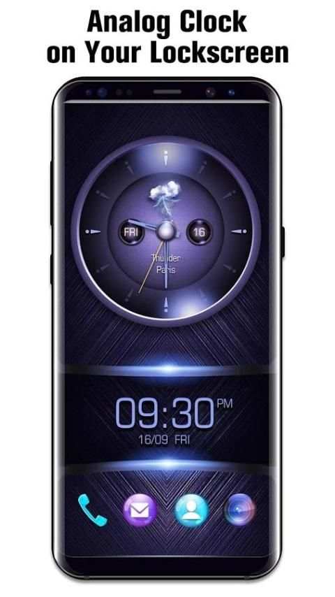 Analog Clock on Lockscreen screenshot 9