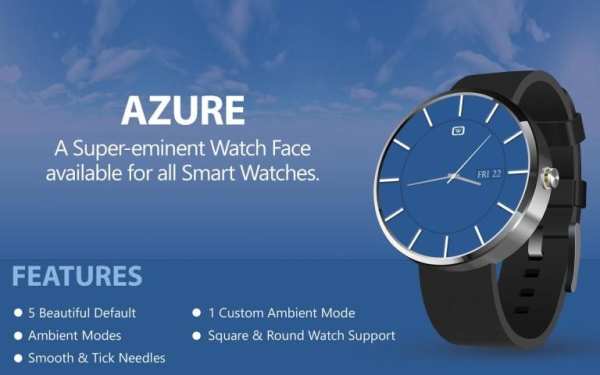 HD Watch face - Azure screenshot 3