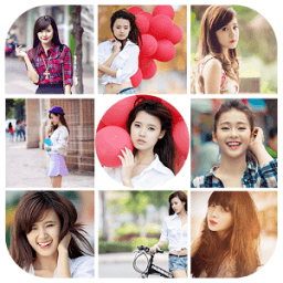 PolyFoto - Fotos Grid Polygon أيقونة