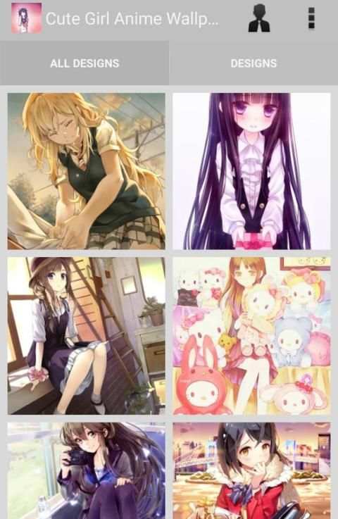Cute Girl Anime Wallpaper 3 تصوير الشاشة