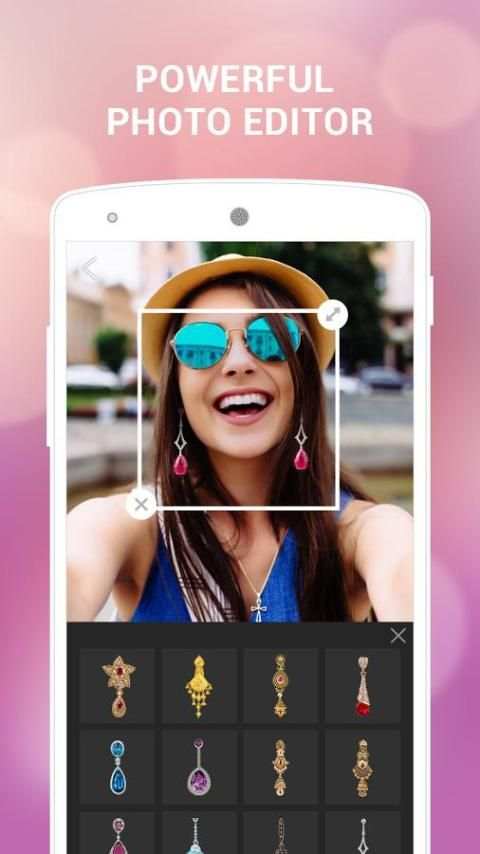 Earring Photo Editor-Earring stickers for photo screenshot 1