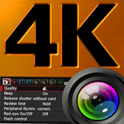 4k ultra HD Camera أيقونة