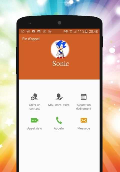 Fake Call Sonic Prank screenshot 3