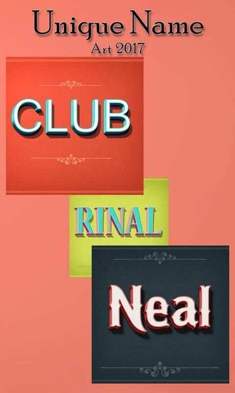 Unique Name Art 2017 5 تصوير الشاشة