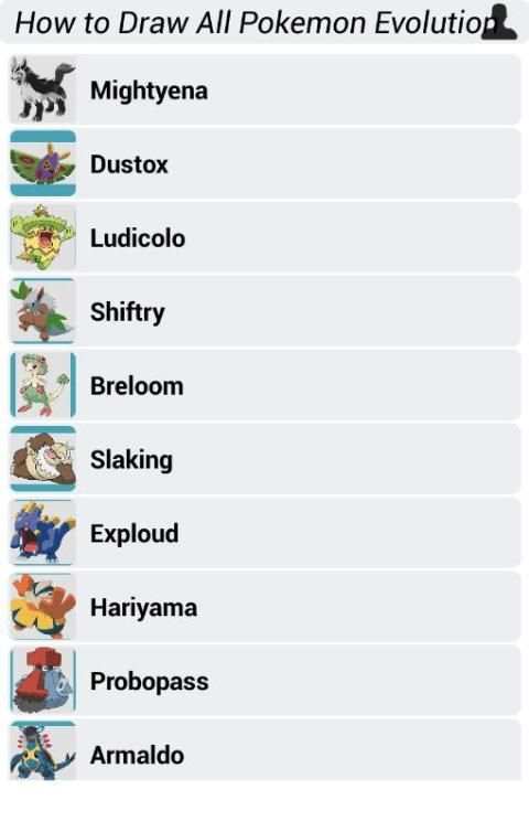 How to Draw All Pokemon Evolution screenshot 6