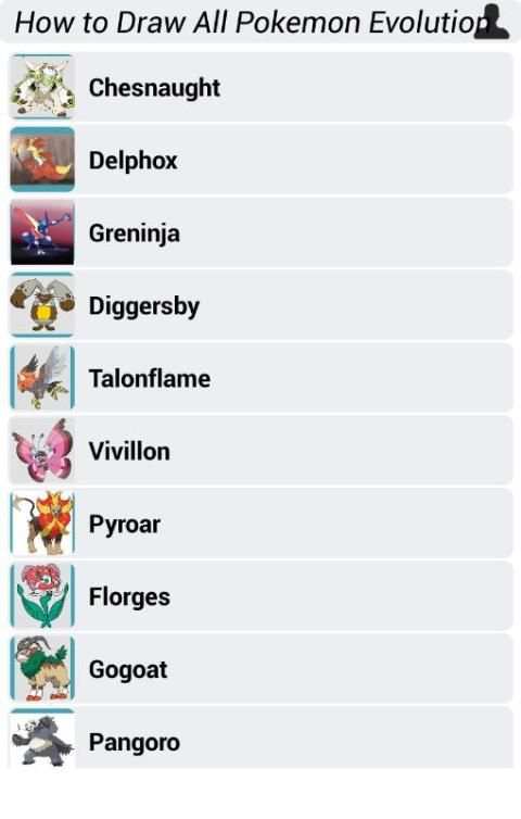 How to Draw All Pokemon Evolution screenshot 9