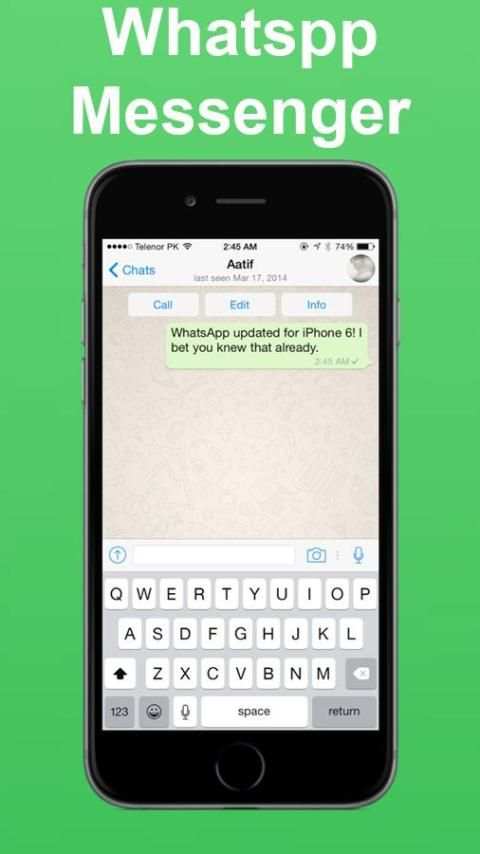 Watsup Messenger 1 تصوير الشاشة
