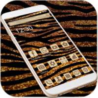 Gold Zebra Diamond Leopard Pattern Theme