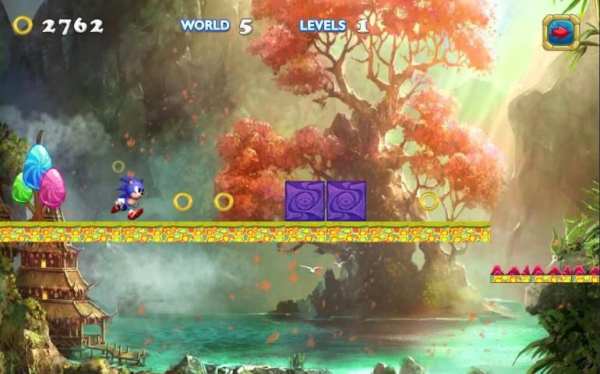 Free Sonic Run Dash Adventure screenshot 2