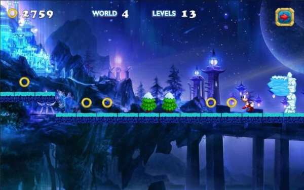 Free Sonic Run Dash Adventure screenshot 1