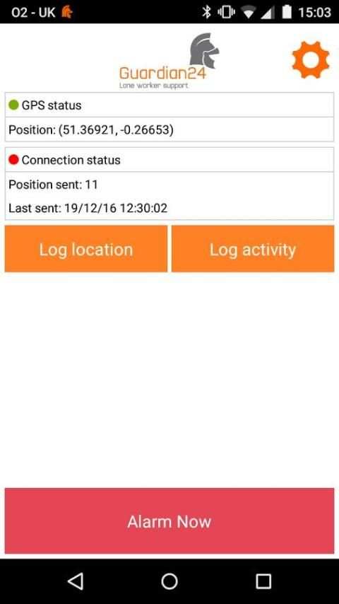 Guardian24 Lone Working App screenshot 1