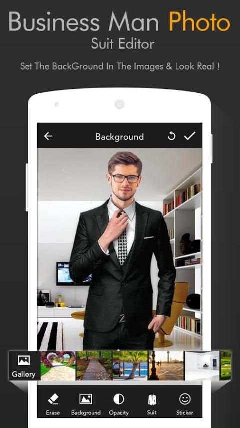 Business Man Photo Suit 2 تصوير الشاشة
