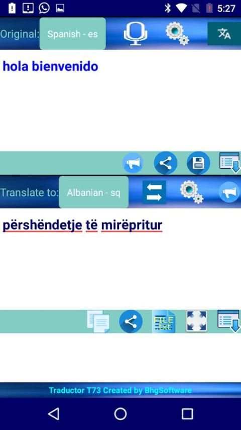 Traductor T73 screenshot 5