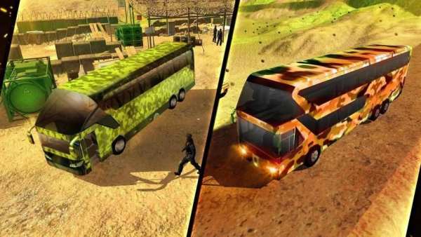 Offroad Army Coach Bus driver Hill Simulator 18 screenshot 1