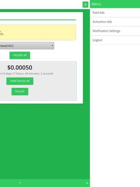 PaidVerts Mobile 2 تصوير الشاشة