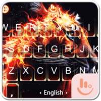Fire Tiger King Keyboard Theme