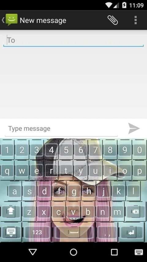 Lovely Girly M Keyboard Theme 5 تصوير الشاشة