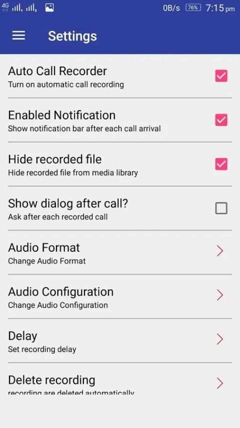 Automatic Call Recorder скриншот 5