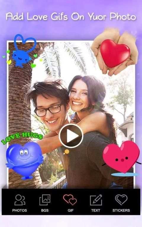 Love Photos Video Maker स्क्रीनशॉट 1