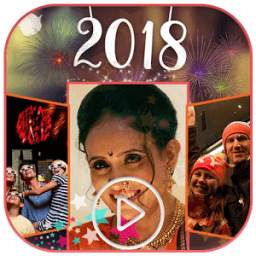 Happy New Year Video Maker 2018 - Photo Slideshow