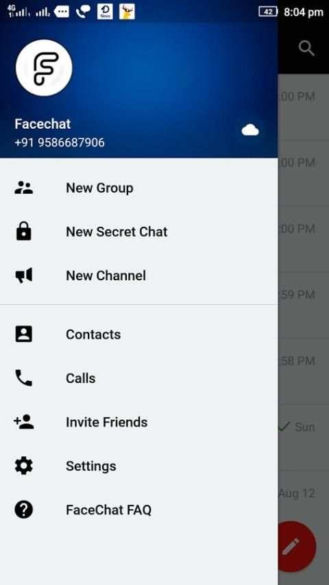 Facechat Messenger 7 تصوير الشاشة
