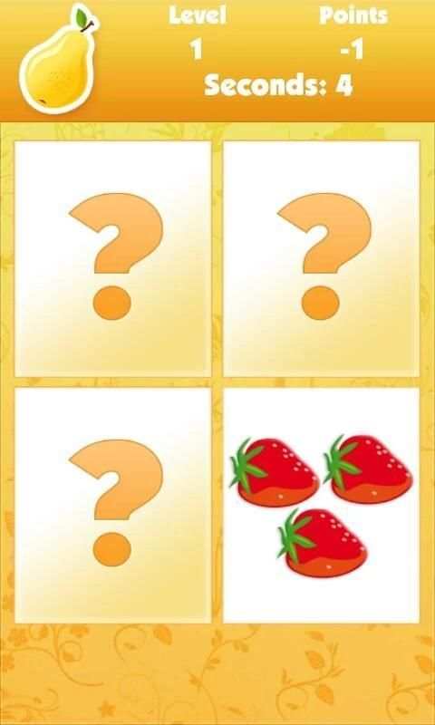 Memo Fruits: ćwicz pamięć screenshot 14