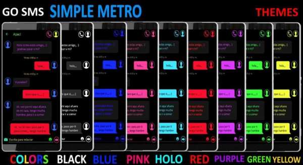 THEME FOR GO SMS PURE METRO GREEN скриншот 3