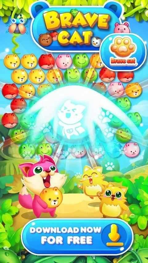 Bubble Cat Rescue скриншот 11