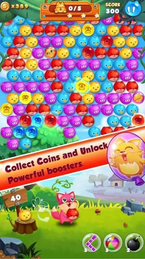 Bubble Cat Rescue скриншот 7