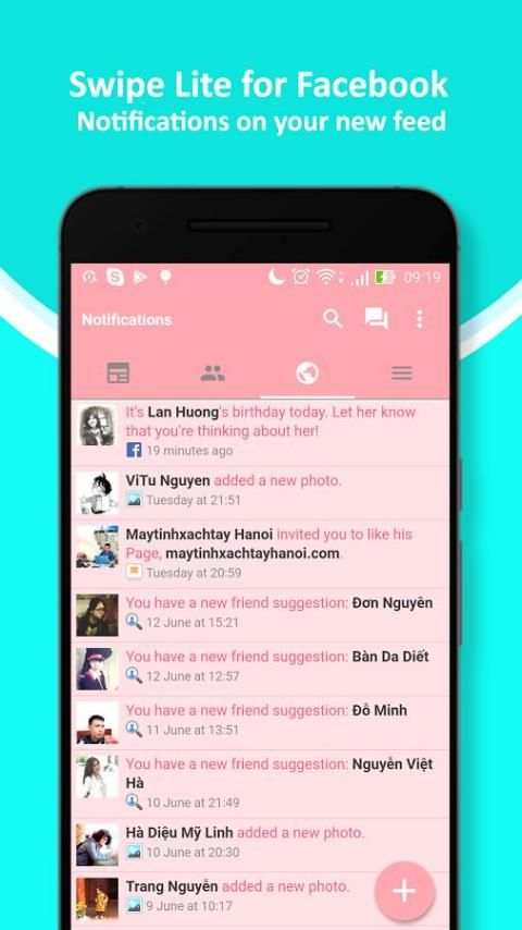 Super Swipe Theme for Facebook screenshot 2