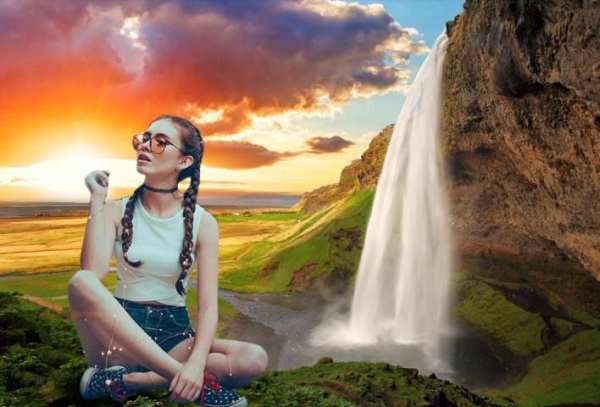 Waterfall Photo Frames скриншот 1