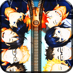Karasuno Team Zipper Lock Screen иконка