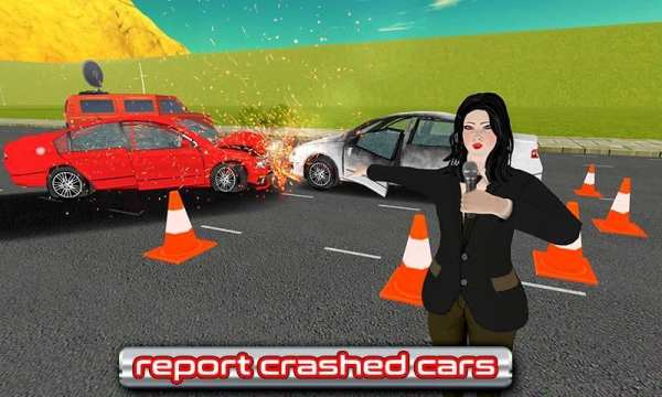 Mini Van News Reporter - City Driving Job Sim स्क्रीनशॉट 2