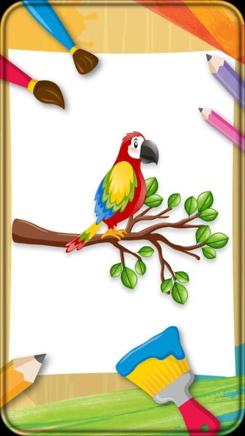 Coloring Book Birds скриншот 4