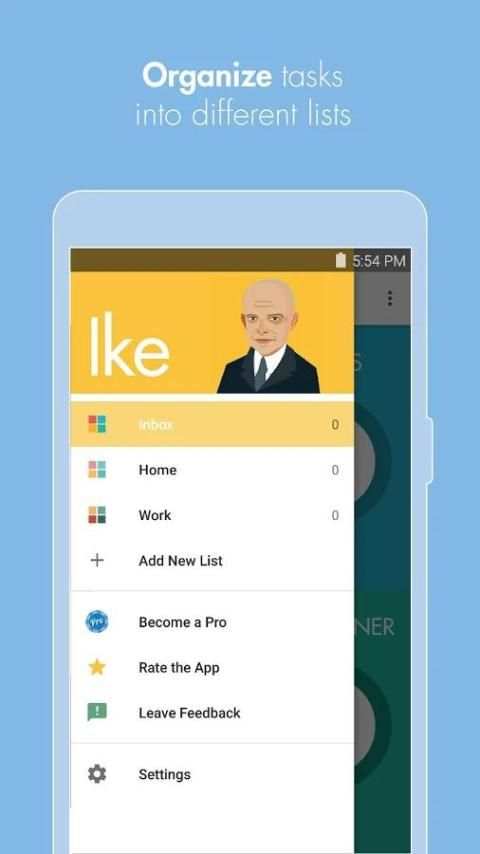 Ike - To-Do List, Task List скриншот 2