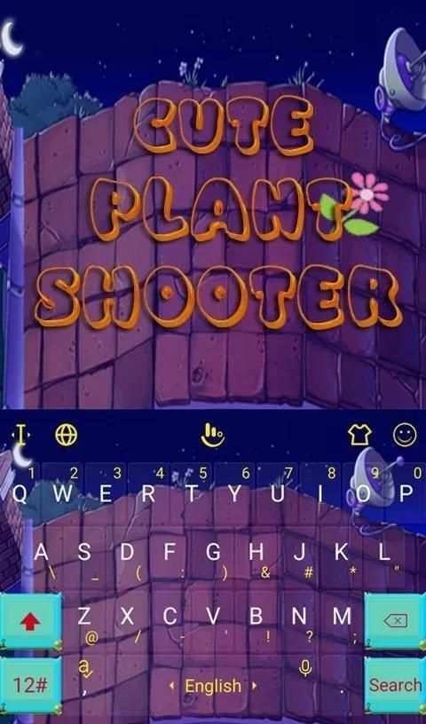 Cute Plant Shooter Keyboard Theme screenshot 6
