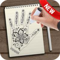 Drawing Henna Tattoo