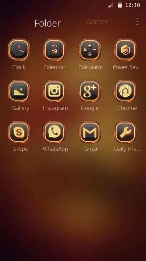 Red Fire Lion Theme 1 تصوير الشاشة