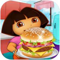 Dora Cooking Burger أيقونة